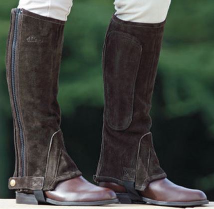 Shires Kids Suede Half Chaps