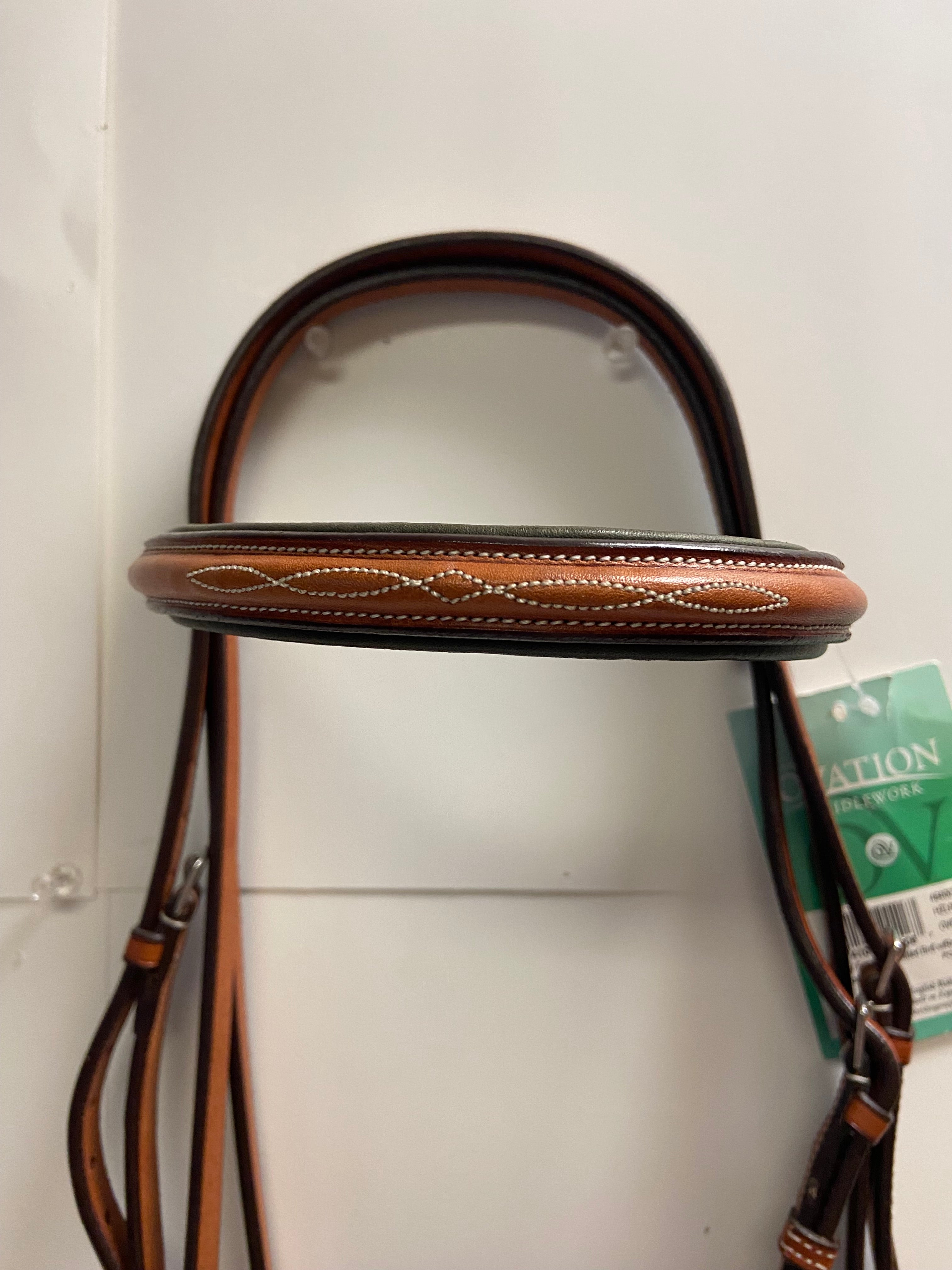 Ovation Raised Fancy Stitched Padded Headstall - Oversize