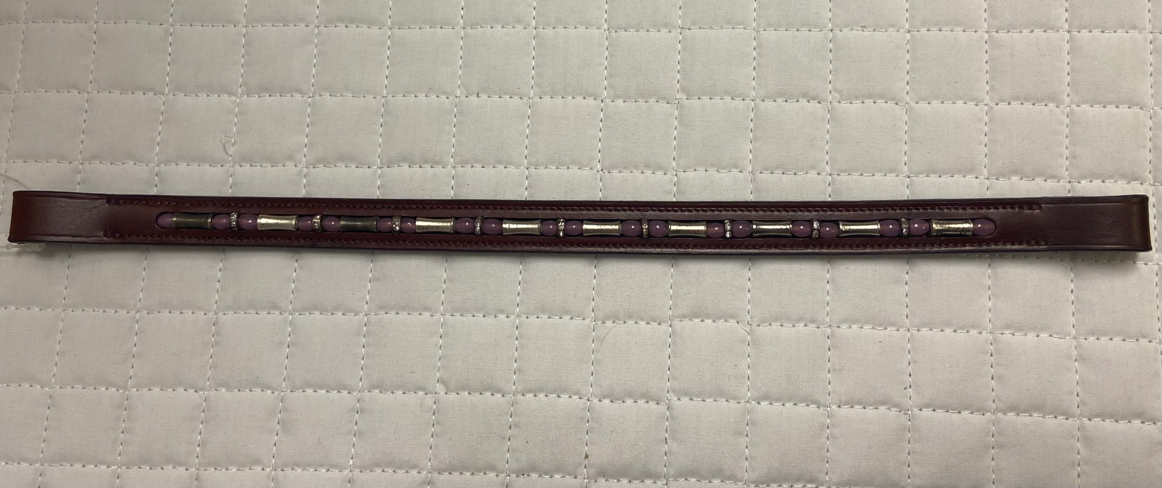 Avalon Italian Leather Cob Browband