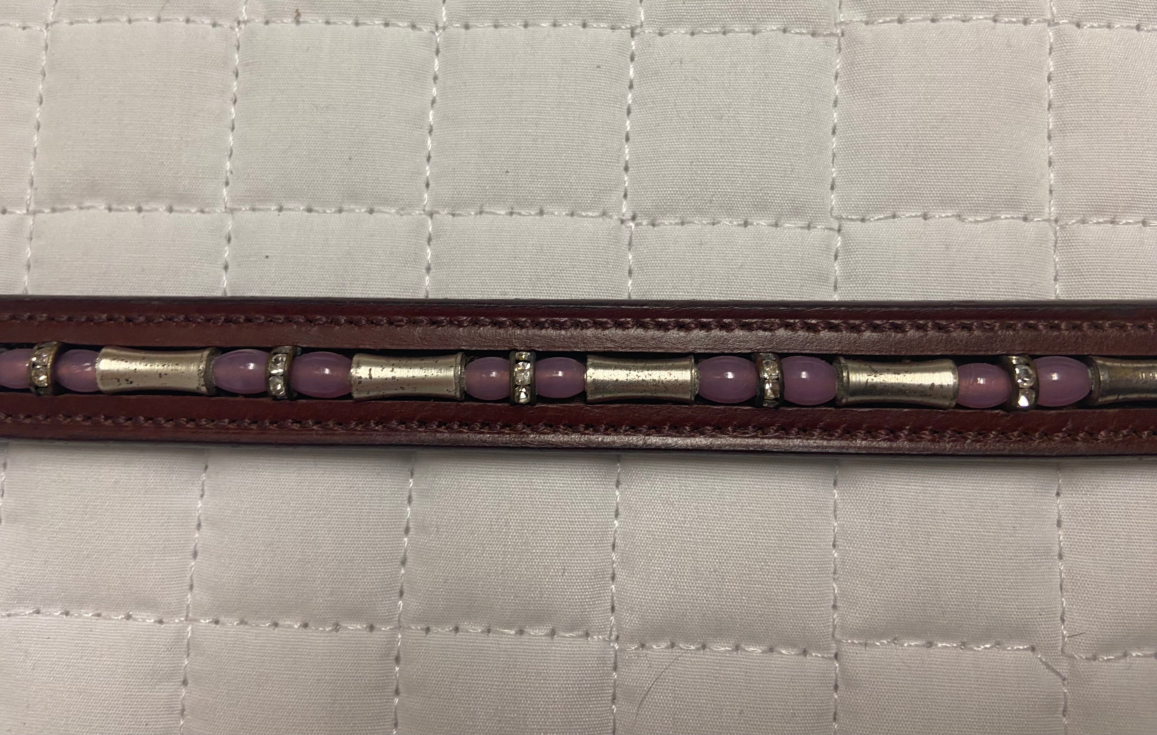 Avalon Italian Leather Cob Browband