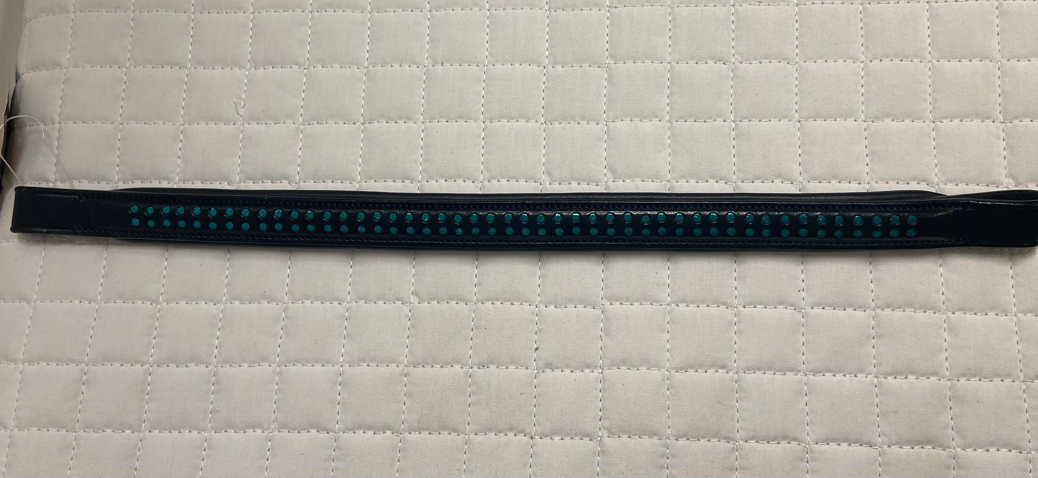 Ovation Black Domino Dots Horse Size Browband