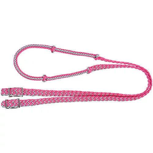 Tough 1 Metallic Cord Knotted Roping Reins