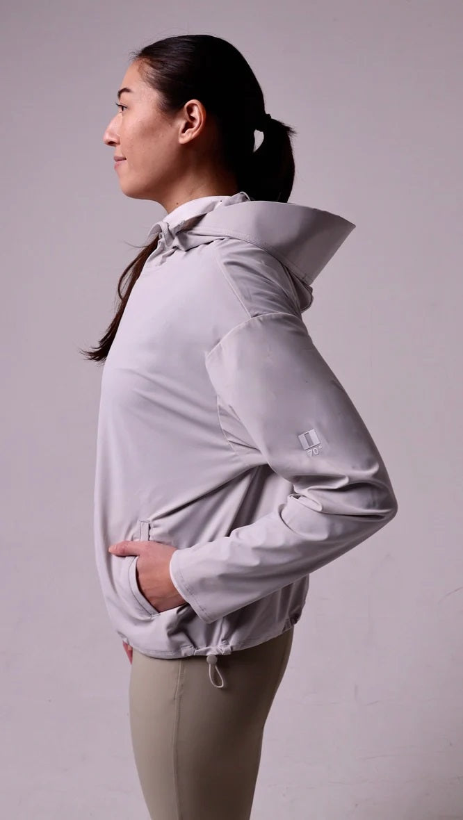 70 Degrees Sun Eclipse Hoodie - Dove Grey