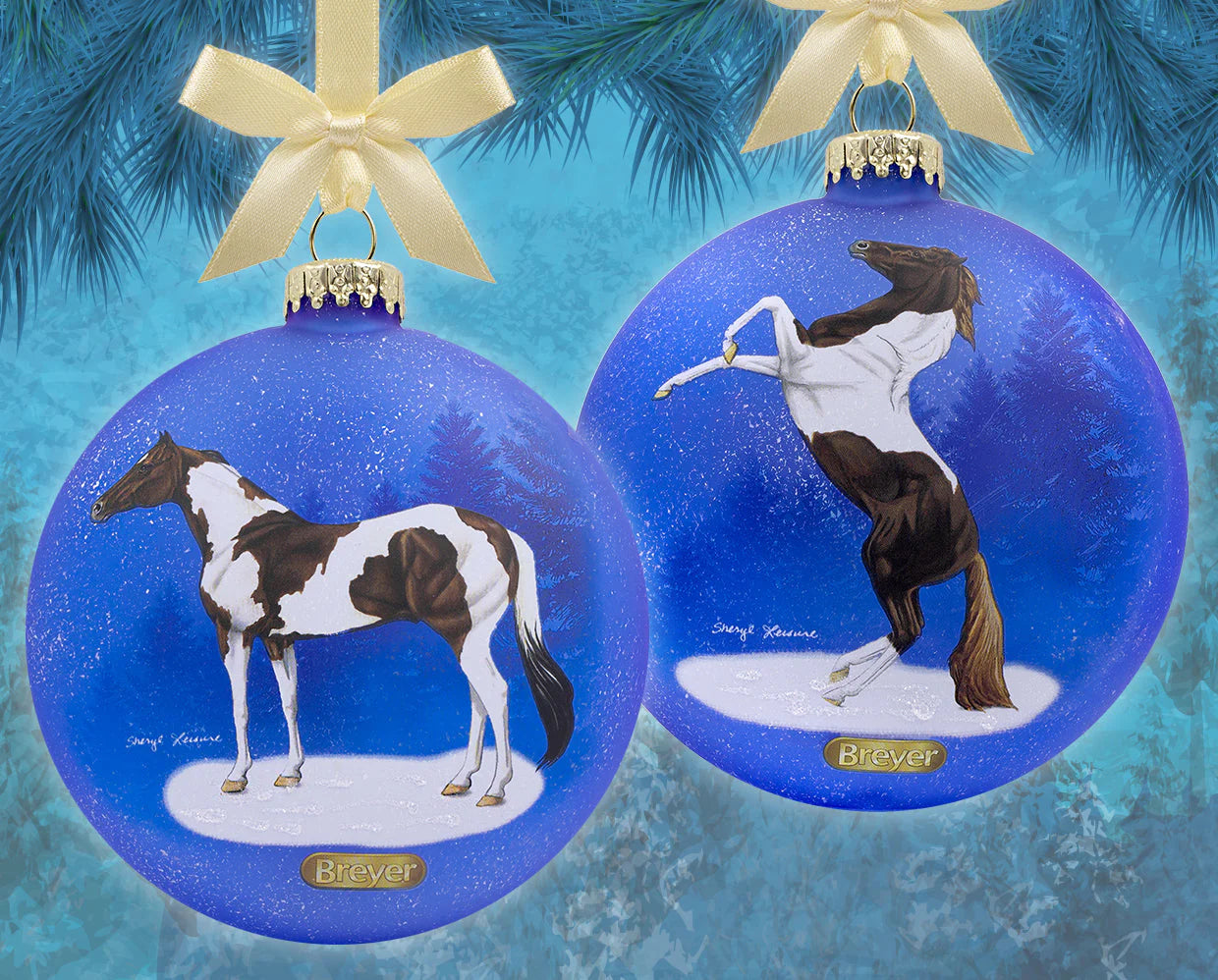 Breyer 2022 Artist Signature Ornament Pintos