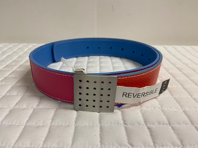 FITS Reversible Triple Thread Belt - Small Pink / Blue