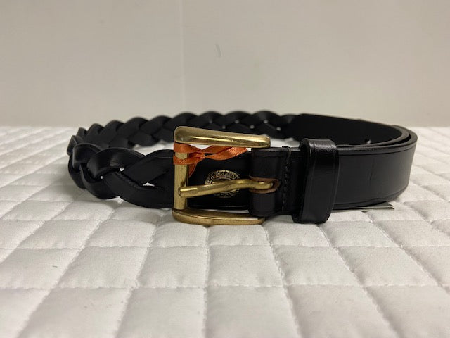 Schockemohle Laced Leather Belt - 31" Brown