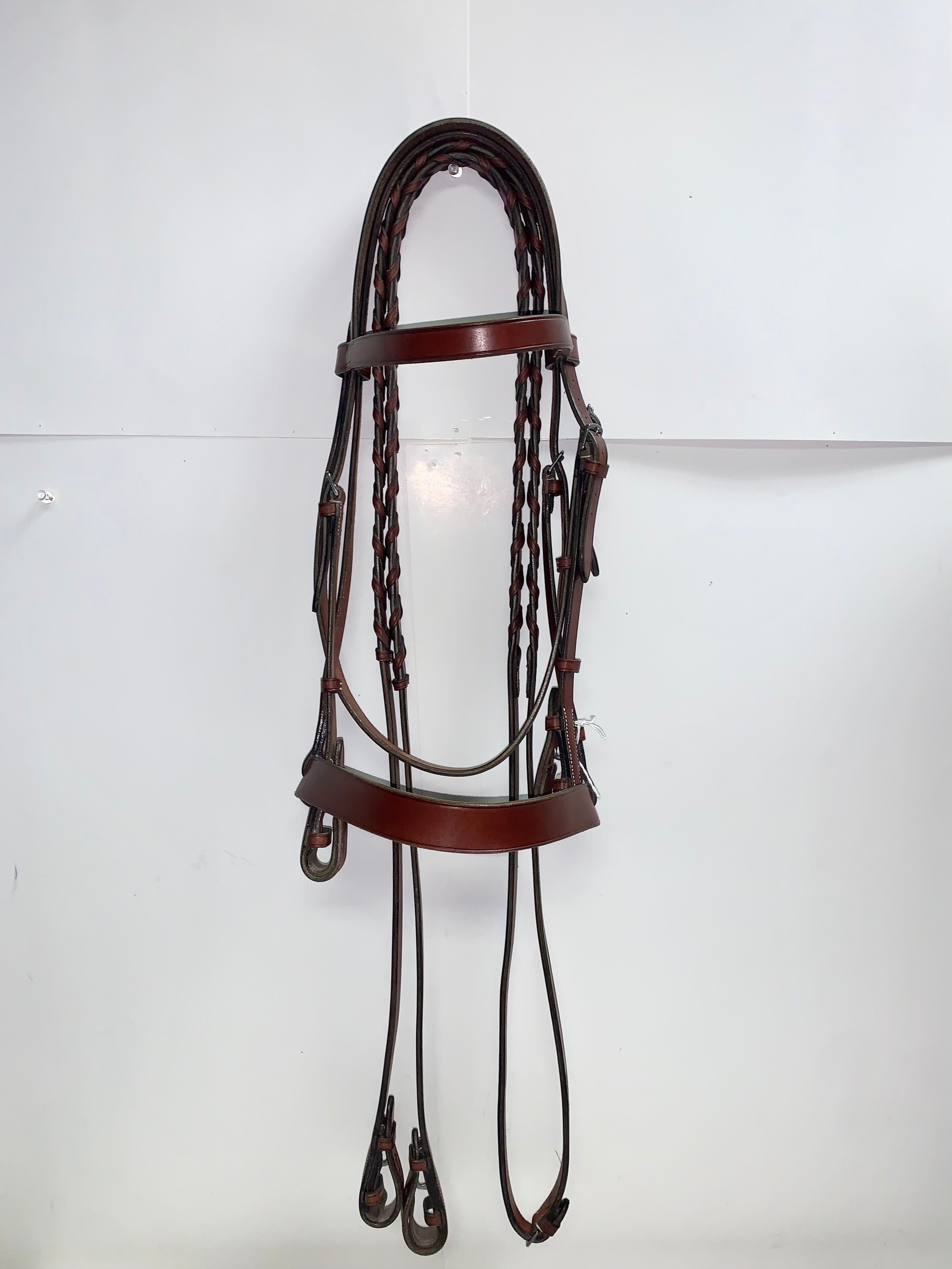 Exselle Fox Hunt Horse Size Bridle in Oakbark