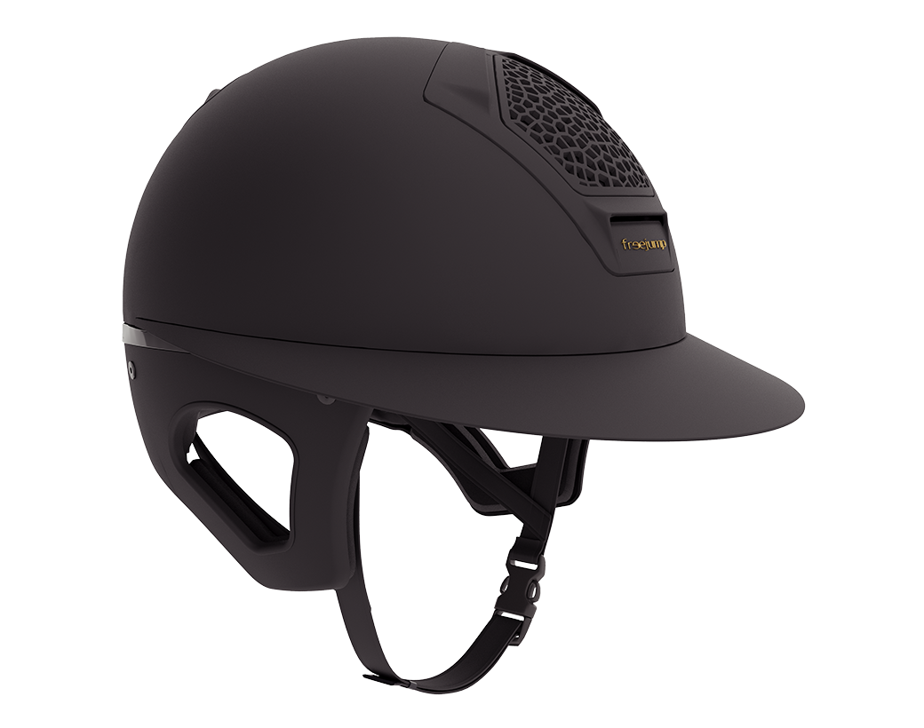 FreeJump Voronoi Carbon Helmet with Temple Protection w/ Wide Brim