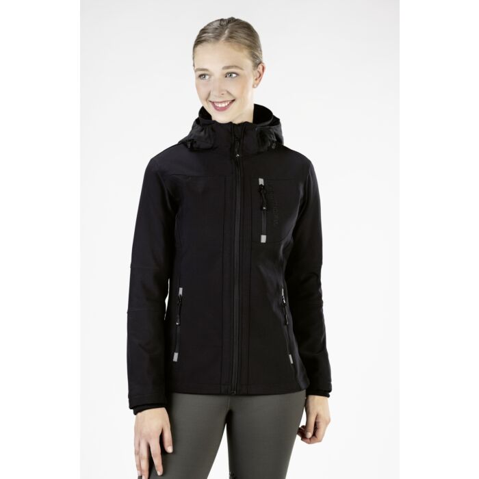 HKM Ladies Softshell Sports Jacket - Black