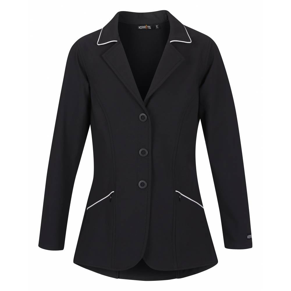 Kerrits Kids Competitor Coat - Medium Black w/ White Trim