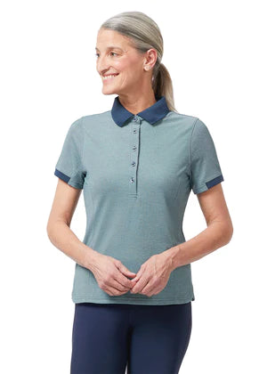 Kerrits Ladie Pivot Polo Shirt - Lagoon