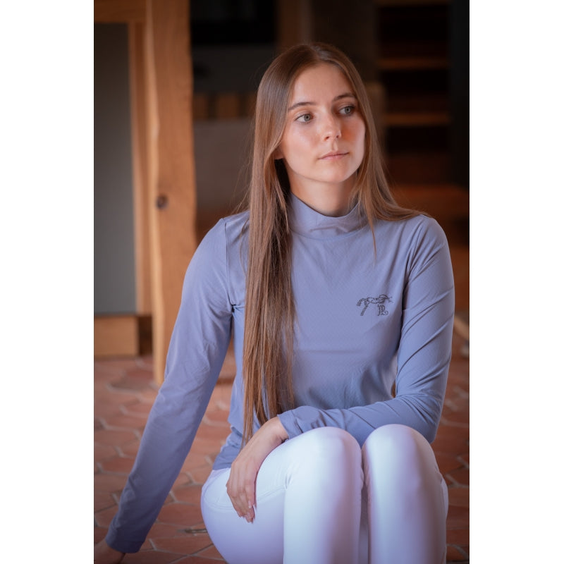 Penelope Charlotte Mock Neck Shirt