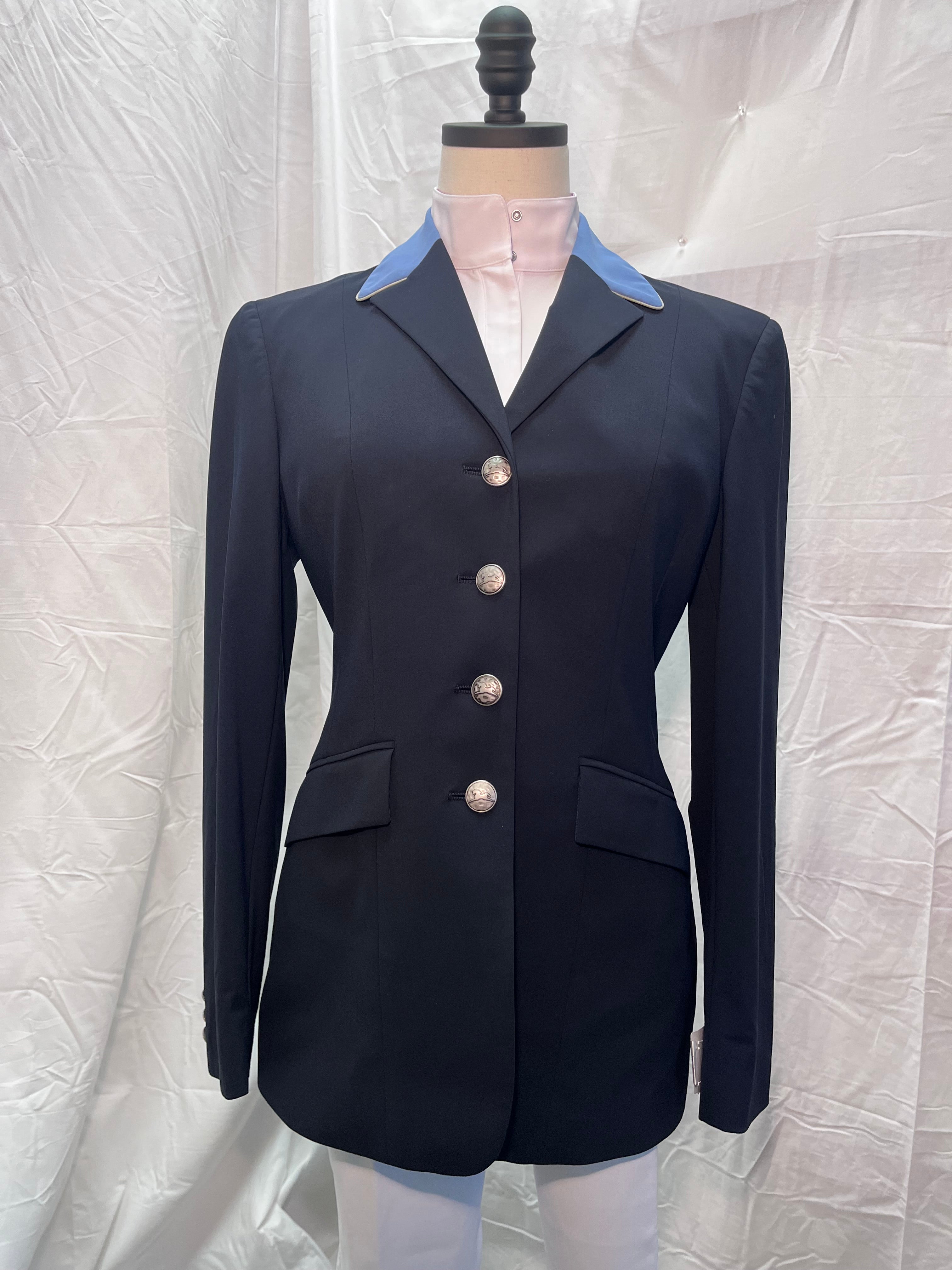 RJ Classics 4 Button Show Coat w/ Blue Collar 4 Regular