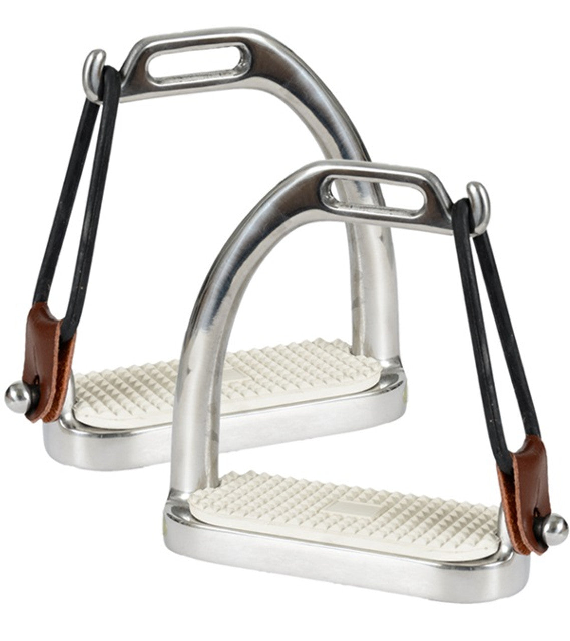 Smith Worthington Stainless Steel Peacock Stirrup Irons