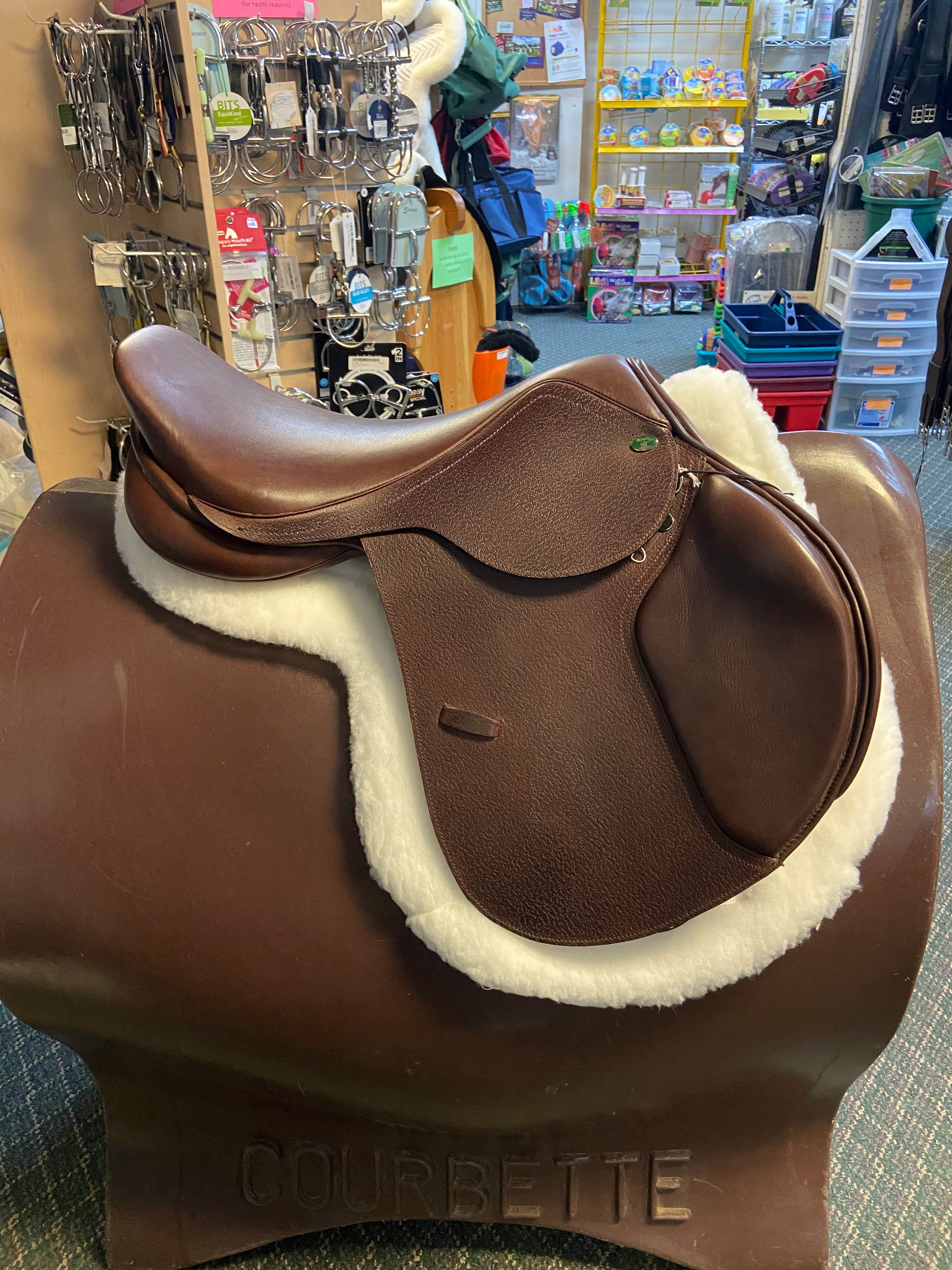 Smith Worthington Mystic CC Saddle 16.5 XForward Flap w/ Wide Tree