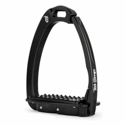 Tech Stirrups Dressage Sloped Safety Stirrups / Black
