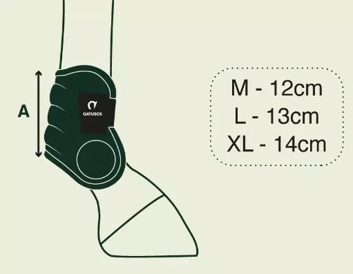 Gatusos Ultra Light Fetlock Boot - Black