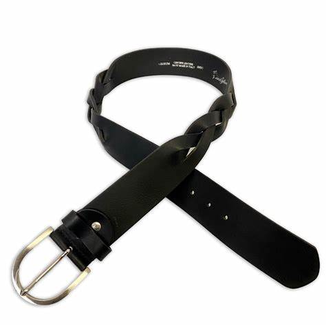 Tailored Sportsman Twisted Leather Belt