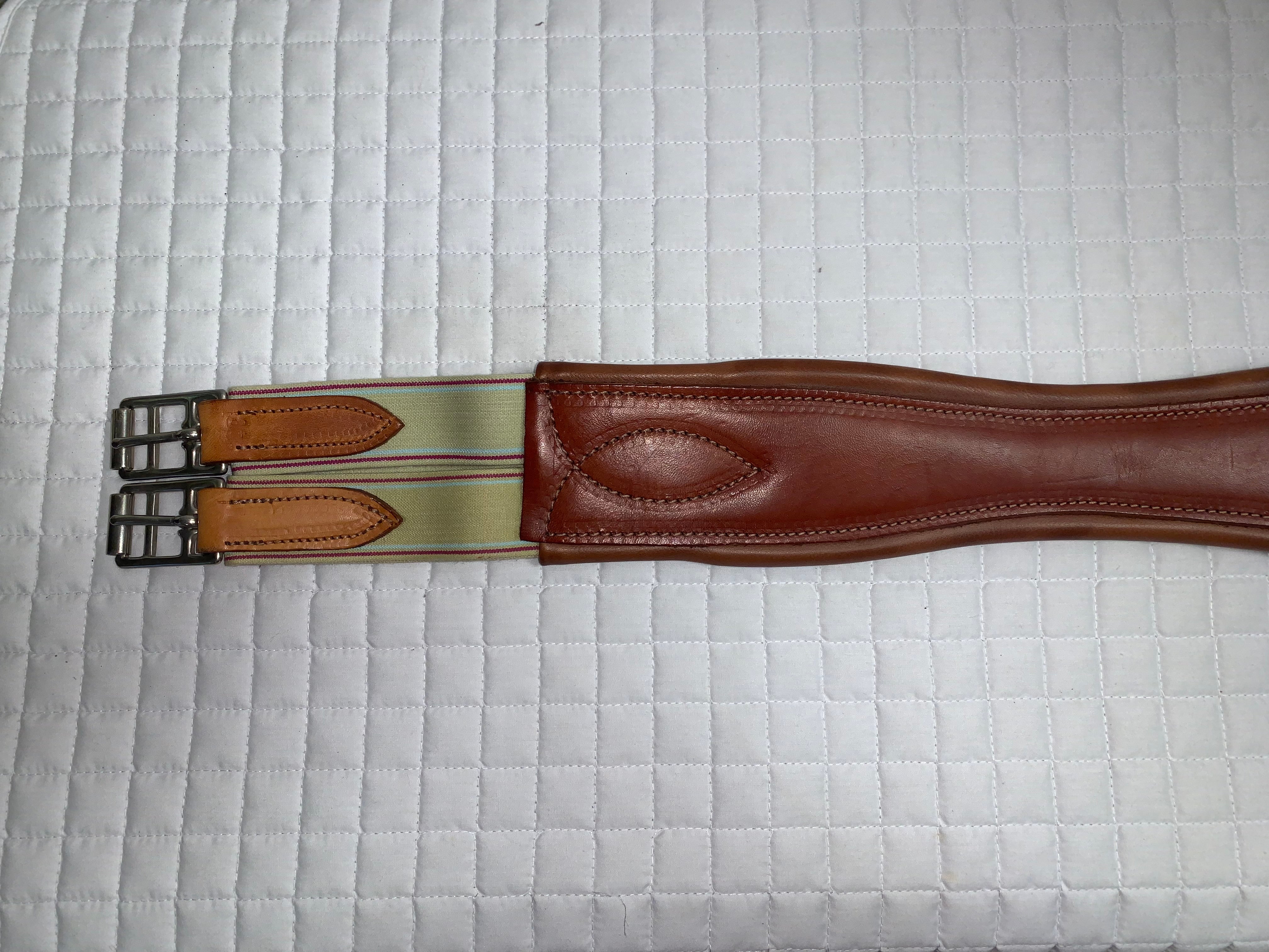 Whip n Spur 48" Overlay Leather Girth
