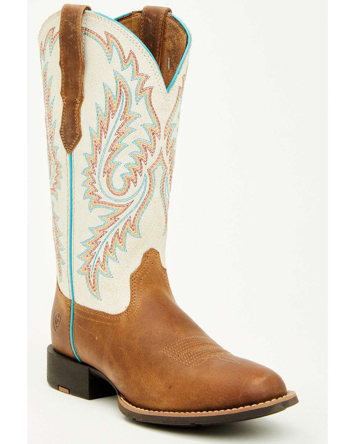 Ariat Wms Round Up Stretchfit - Size 9 Sandstorm / Distressed Ivory