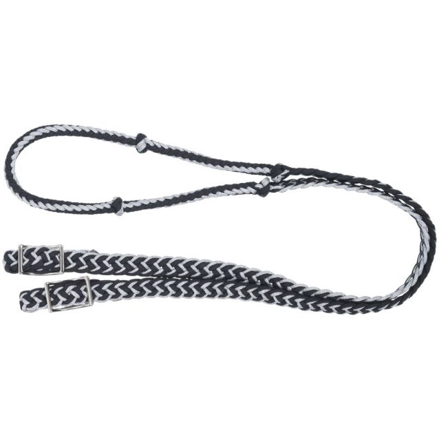 Tough 1 Metallic Cord Knotted Roping Reins