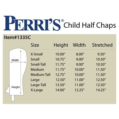 Perri's Youth Suede Zip Half Chaps