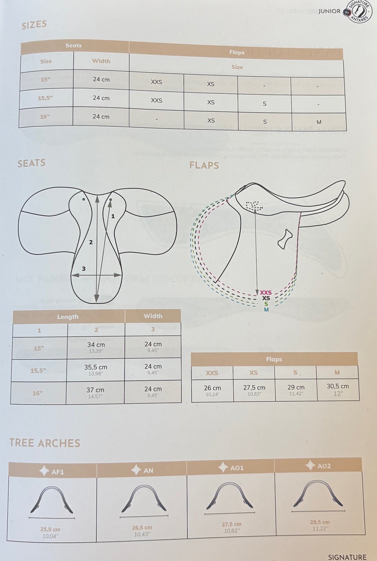 Antares Signature Junior Saddle - 16 S AN