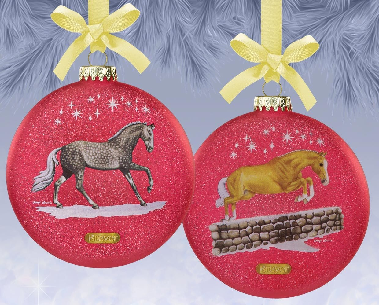 Breyer Artist Signature Glass Ornament - Thoroughbred & Warmblood