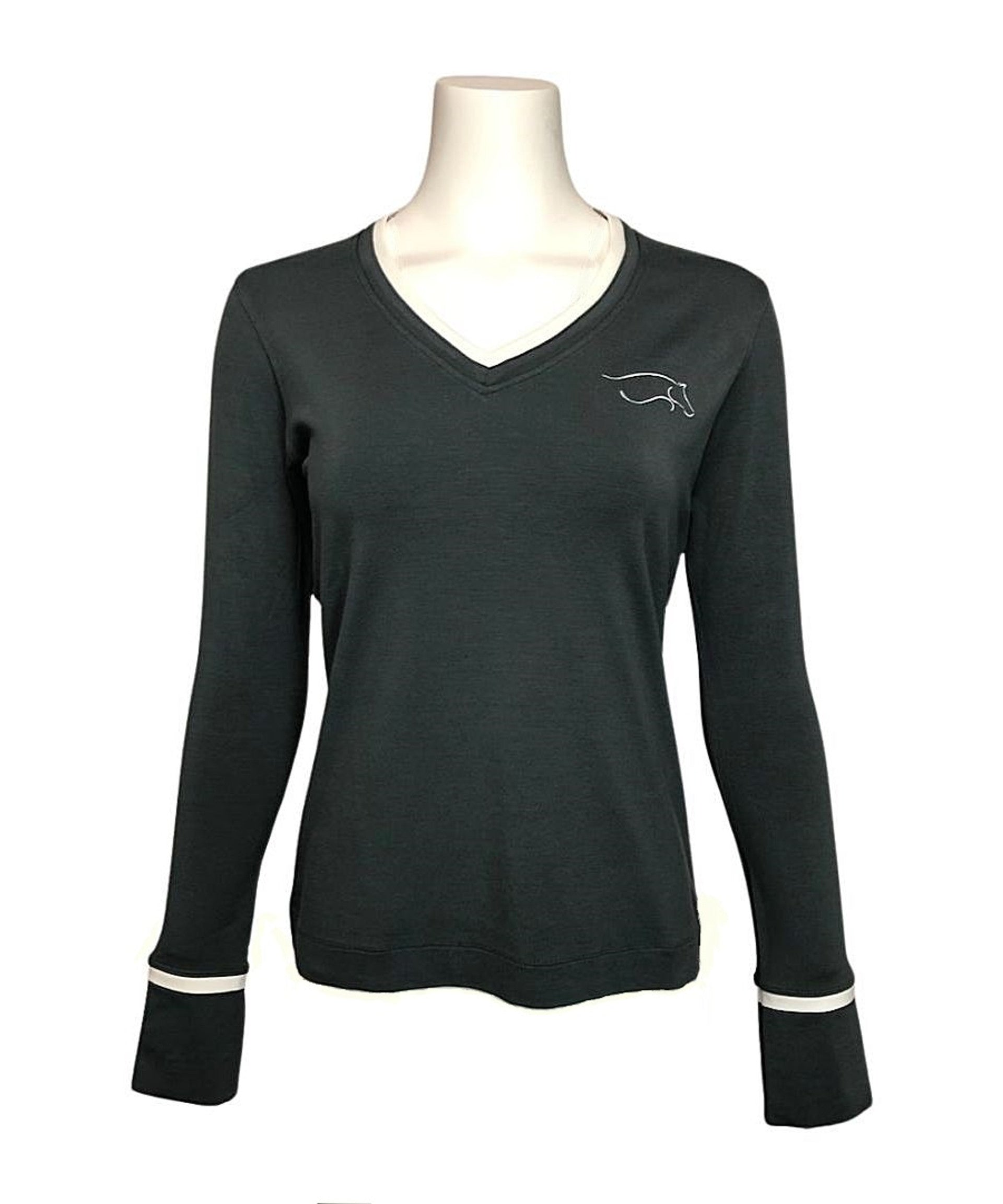 Chestnut Bay V neck Jersey - Street Green