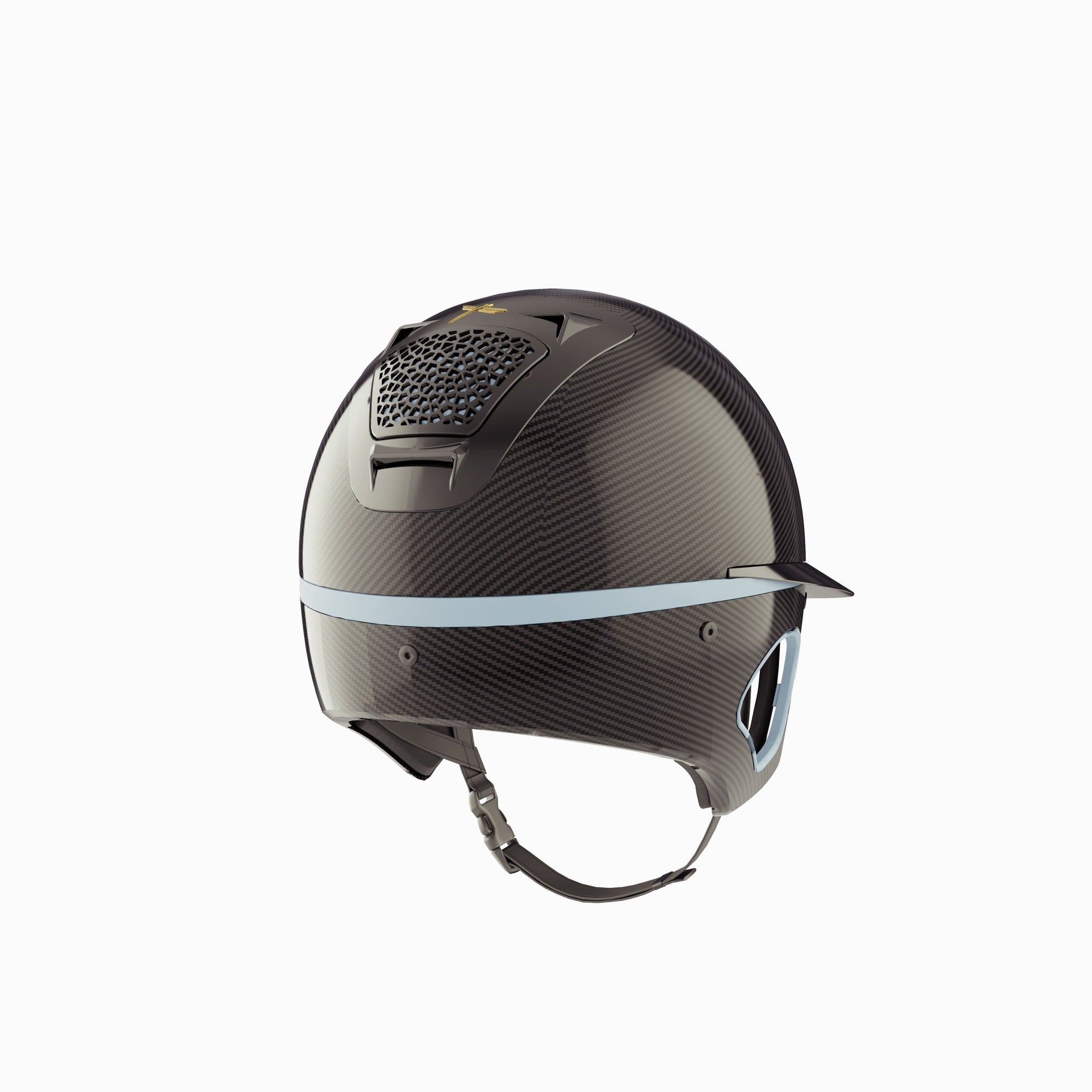 FreeJump Voronoi Carbon Helmet with Temple Protection w/ Wide Brim