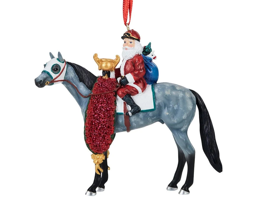 Breyer 2026 Off to the Races Santa Ornament