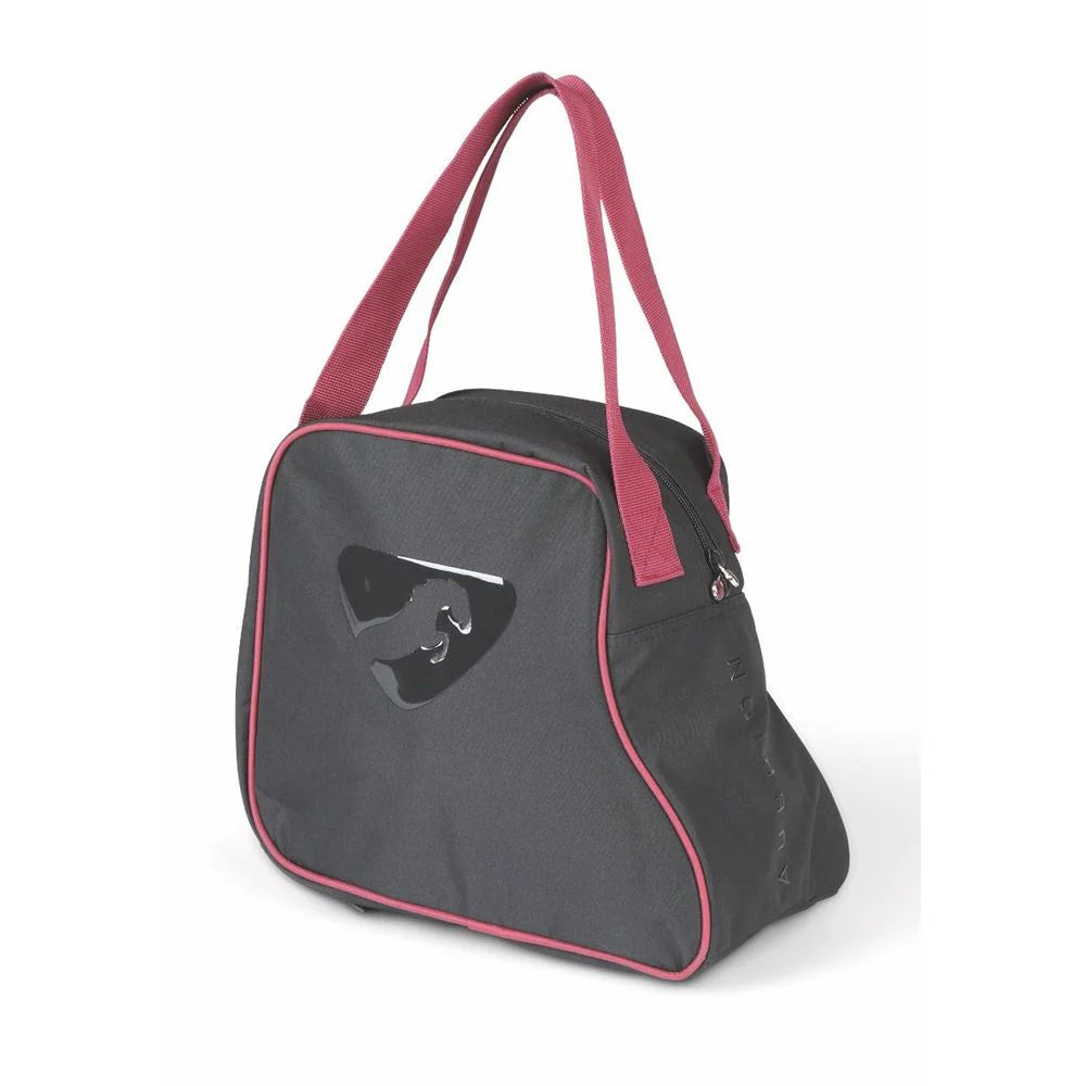 Aubrion Jodhpur Boot Bag - Black w/ Berry