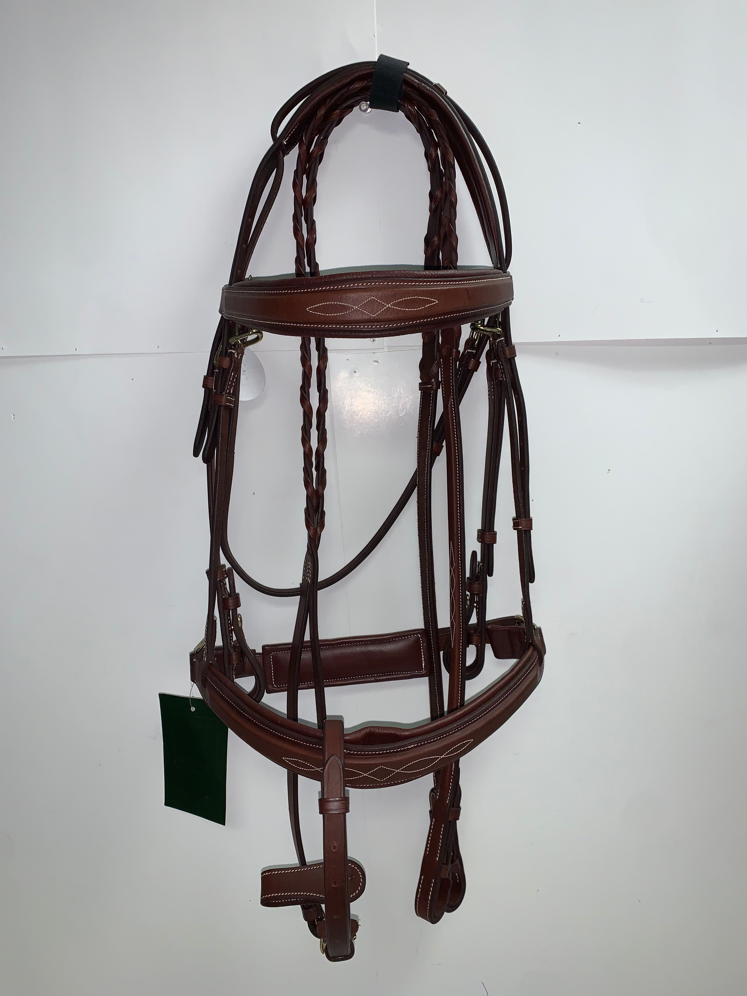 Smith Worthington Wide Nose Hunter Bridle w/ Removable Flash